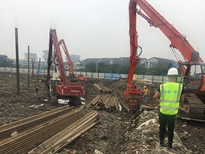 拉森樁-中建一局-浙江湖畔大學(xué)創(chuàng)業(yè)研究中心項(xiàng)目